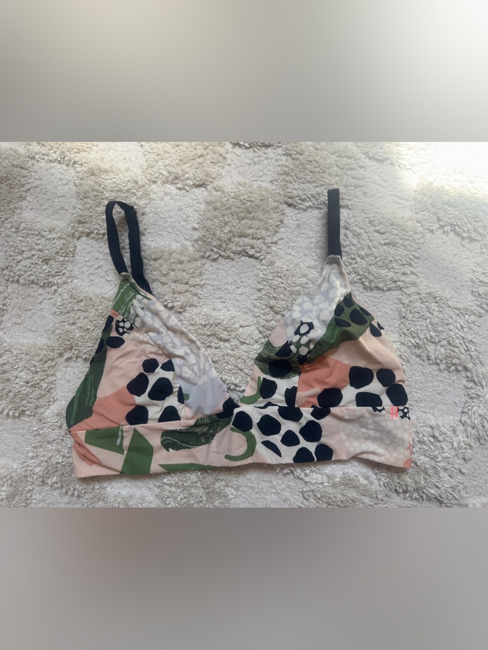 Stance Abstract Print Knit Bralette - Picture 1 of 3